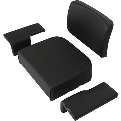 Seat Set Compatible with John Deere Crawler Dozer 350 350B 350C 450 450B 450C 550 Tractor Seat Cushion Black 4 Pcs