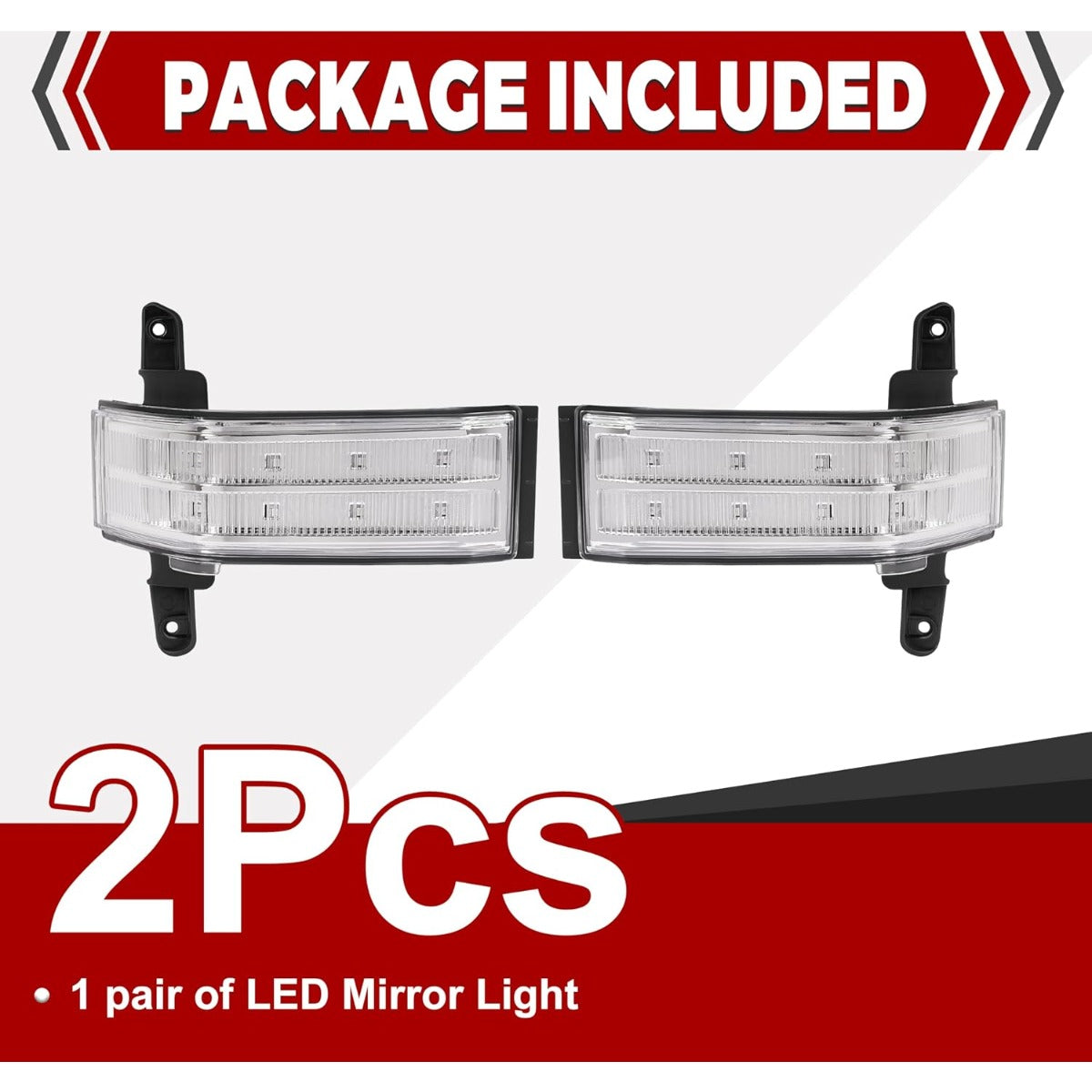 HECASA LED Side Mirror View Marker Lights Compatible with 2016-2020 Chevrolet Silverado 1500 2500 HD 3500 HD Compatible with 2016-2020 GMC Sierra 1500 2500HD 3500HD Turn Signal Marker Lamp