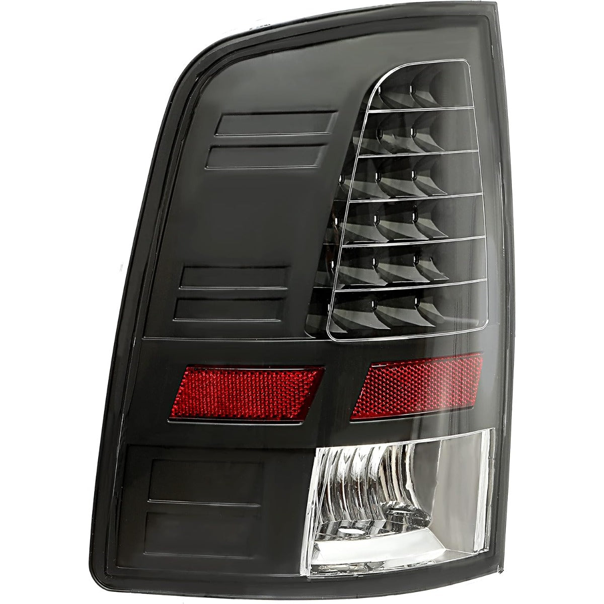 ALMULOO Tail Light Clear Lens Black Housing Compatible with 2009-2018 Dodge RAM 1500 2500 3500 2019-2021 RAM 1500 Classic