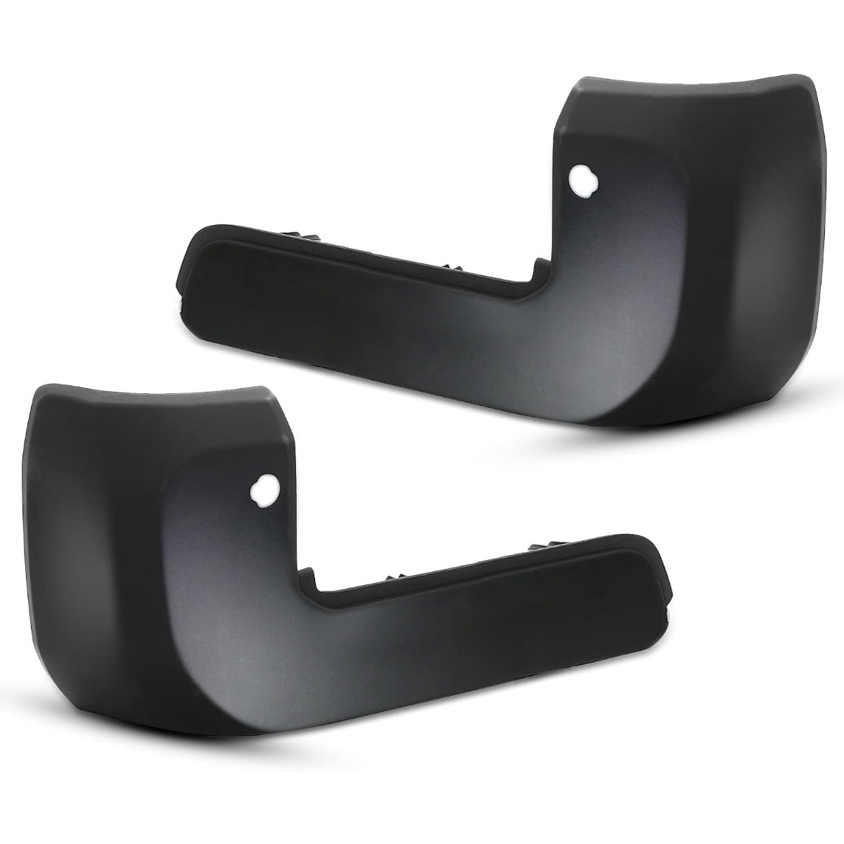 Kojem Rear Bumper End Caps Pair Compatible with 2016-2023 Toyota Tacoma Replacement for TO1104138 TO1105138 5215604900 5215504900 W/Parking Aid Sensor Hole Matte Black