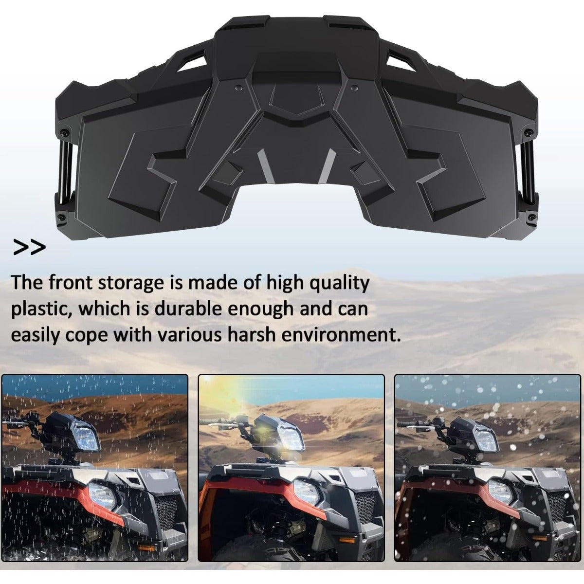 Front Storage Rack Compatible with 2014-2021 Polaris Sportsman 450 570 SP X2 ETX / 2015 Hawkeye 325 2X4 / 2017 Farmhand HD 450 2x4 Front Cover Rack Replacement 2636440-070 LYPS-008S