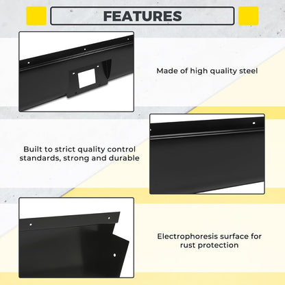 KUAFU Roll Pan Compatible with 1999-2006 Chevy Silverado GMC Sierra 1500 2500 3500 Pickup Trucks w/Light & Flip Down License Plate Only Fit for Fleetside