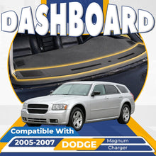 Dashboard Cover Compatible with 2005-2007 Dodge Magnum Charger Defrost Vents Upper Dash Pad ABS Plastic Textured Dark Gray