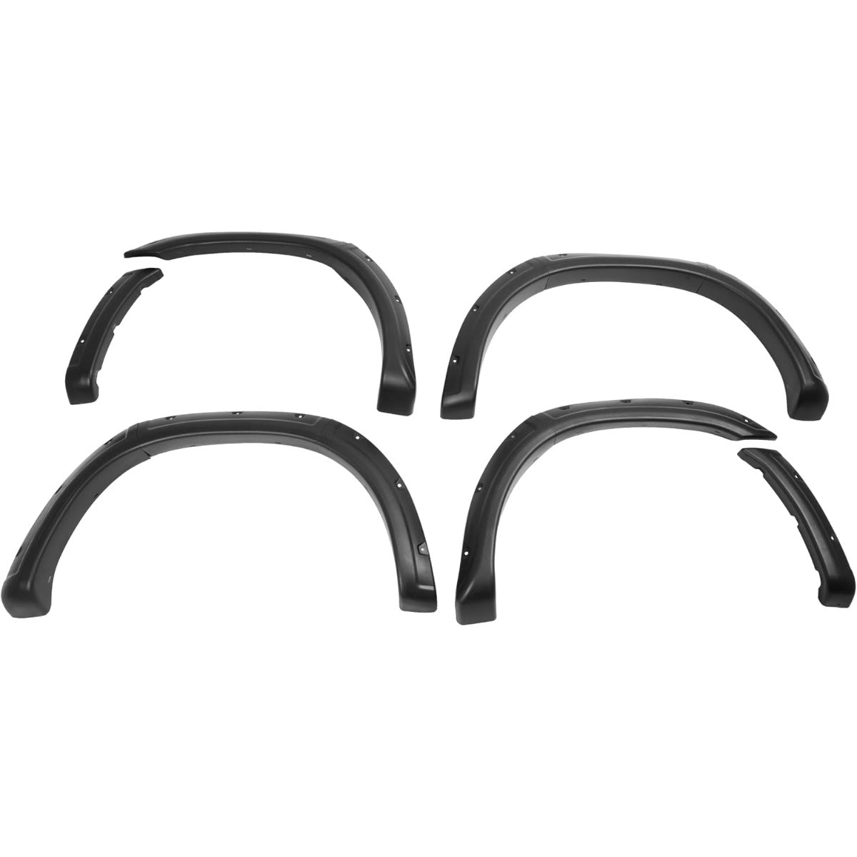 4Pcs Fender Flare Compatible with 2000-2006 Toyota Tundra | Front & Rear Wheel Arch Cover Protector Set Plastic(PP) Textured Black