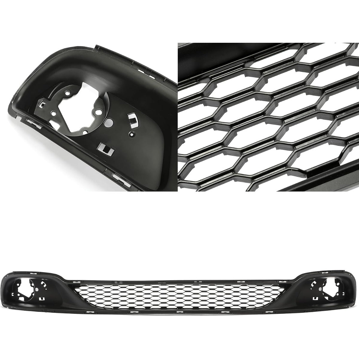 Lower Grille Compatible with 2011-2020 Dodge Grand Caravan/ 2012-2015 Ram C/V Replacement for 68100690AA/ CH1036115 Lower Bumper Protection