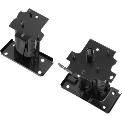 ALMULOO Pair Front Bumper Brackets Compatible with 2014-2019 Nissan Rogue Steel Electrophoresis Primed Black Bumper Reinforcement Mounting for NI1067146 NI1066146 Driver&Passenger Side