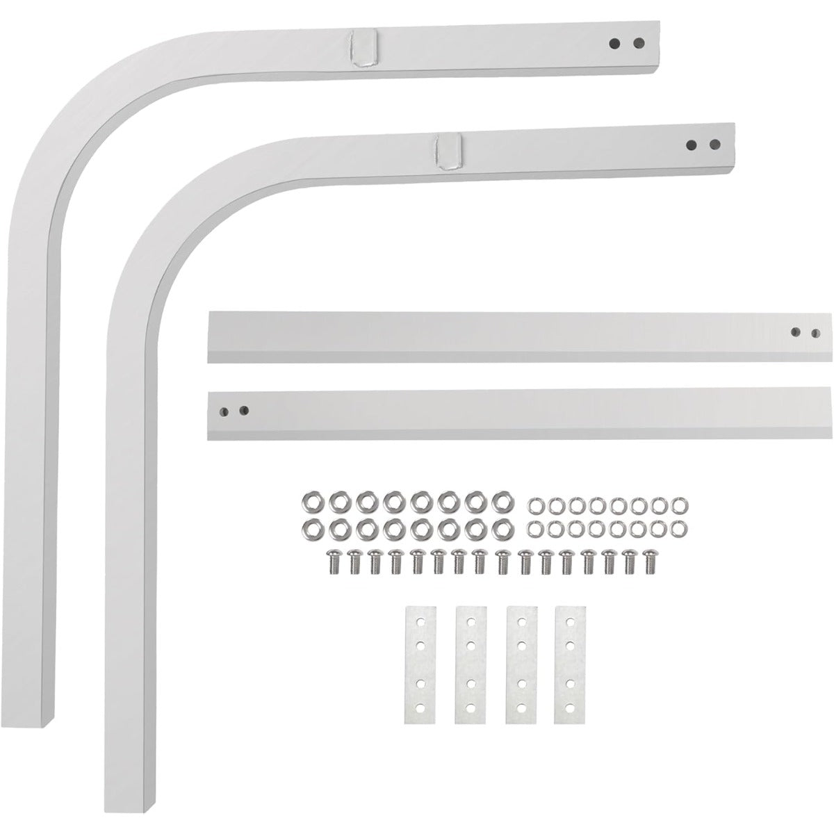 HECASA 2PCS Aluminum Boat Trailer Guide On Poles 1-1/2" Square | 1/8" Thick in Pair