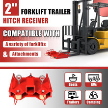 KUAFU 2'' Forklift Trailer Hitch Receiver 6500 LBS Capacity for Dual Pallet