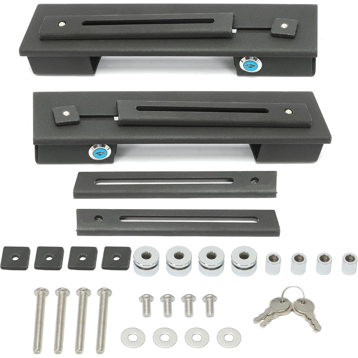 Universal Black Hard Saddle bags Detachable Quick Release Mounting Brackets for Harley Davidson Dyna