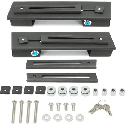 Universal Black Hard Saddle bags Detachable Quick Release Mounting Brackets for Harley Davidson Dyna