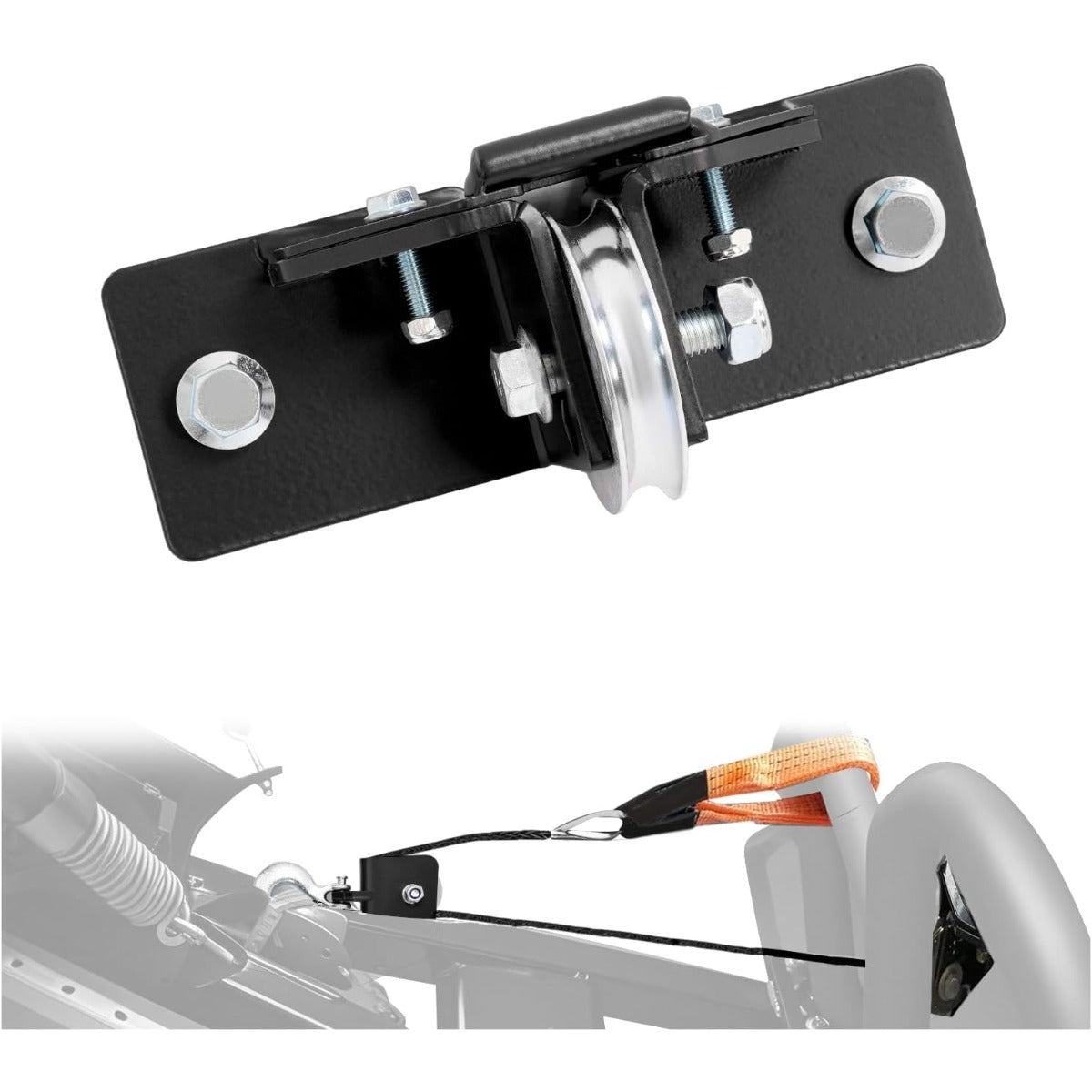 WUTIST Snow Plow Pulley for ATV/UTV Winches with 3" X 6" Wide-Spool Bolt