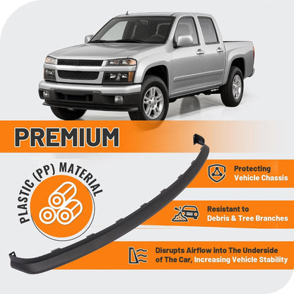 KUAFU Front Bumper Cover+Valance Compatible with 2004-2012 Chevy/Chevrolet Colorado, 2004-2012 GMC Canyon Replace For 12335806 15888037 GM1000723 GM1092183 Plastic(PP) Textured Black