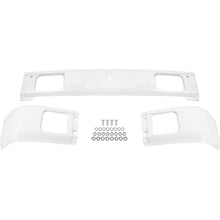 ALMULOO Front Bumper Compatible with 1992–2003 Isuzu NPR/NQR/NRR Trucks Heavy Duty Steel White