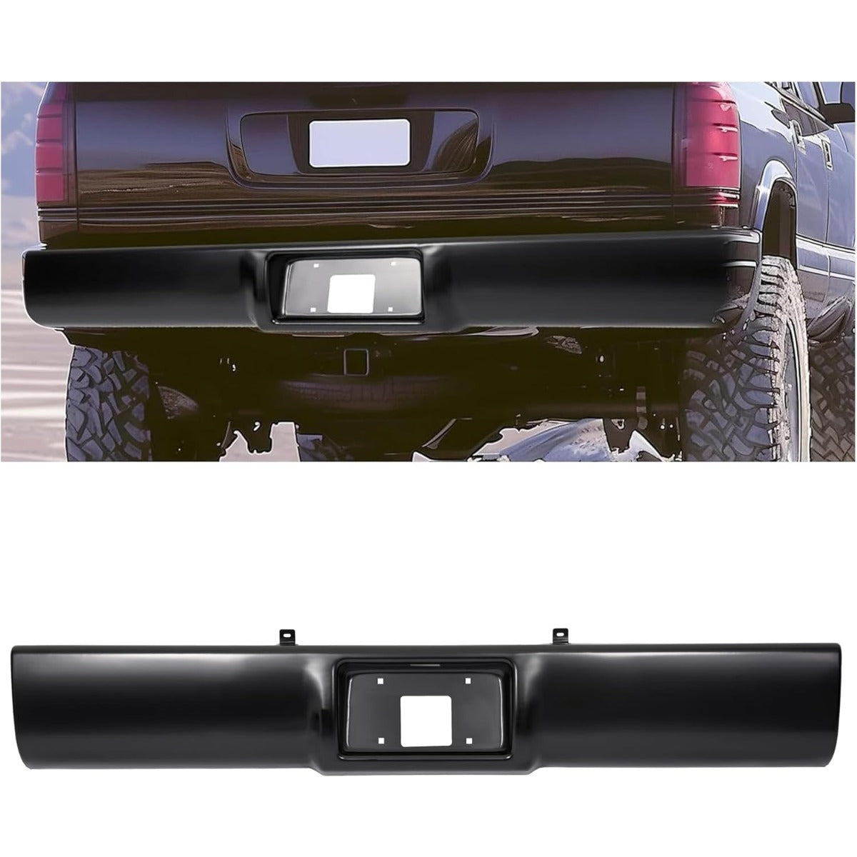 KUAFU Bumper Roll Pan Compatible with 1992-1999 Suburban Tahoe Blazer C1500