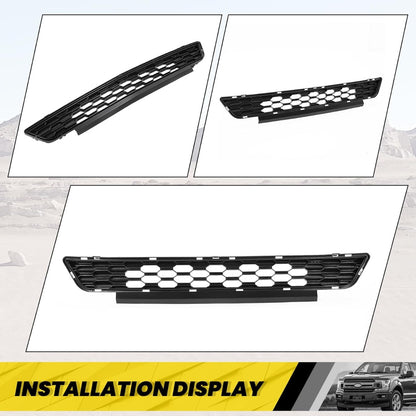 Lower Radiator Front Grille Grill Compatible with 2015-2017 Ford Mustang Replacement for FR3Z-17K945-BA FO1036168 Black