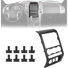 Dash Radio Bezel Center Trim Panel Compatible with 2004-2008 Ford F-150 Replacement for 4L3Z-1504302-AAA, 4L3Z1504302AAA