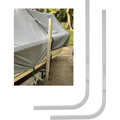 HECASA 2PCS Aluminum Boat Trailer Guide On Poles 1-1/2" Square | 1/8" Thick in Pair