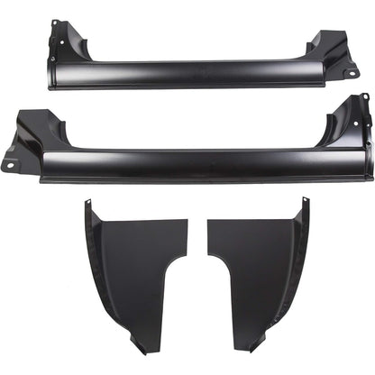 ECOTRIC Cab Corner & Rocker Panel 4 PC Kit Compatible with 1973-1987 GMC C10 K10 Truck LH/RH