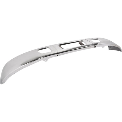 ALMULOO Front Bumper Face Bar+Bracket Compatible with 2008-2014 Ford E-150/E-250 & 2008-2019 Ford E-350/E-450 Super Duty Replace 8C2Z17757B/8C2Z17B884A/8C2Z17B883A/FO1002410/FO1066176/FO1067176