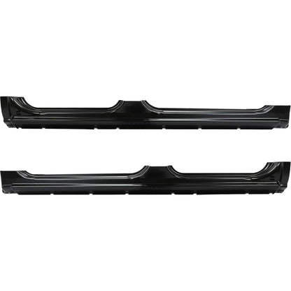 Rocker Panels Compatible With 1999-2006 Chevy Silverado GMC Sierra 2007 Chevy Silverado GMC Sierra Classic 4 Door Crew Cab Steel Panels(Driver & Passage Side)-2 Packages