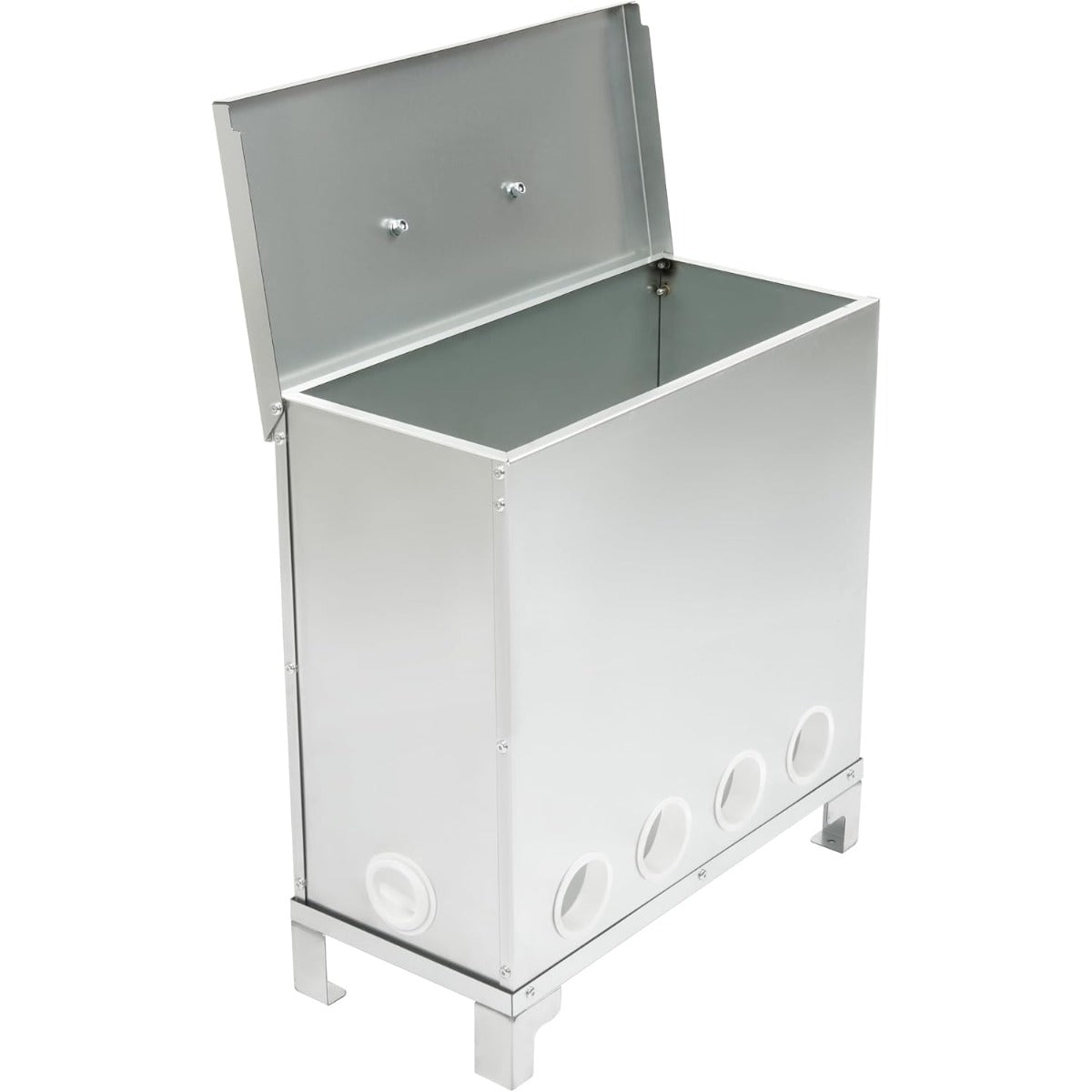 Automatic 10-Port Chicken Feeder, No Waste Poultry Feeder with Lid