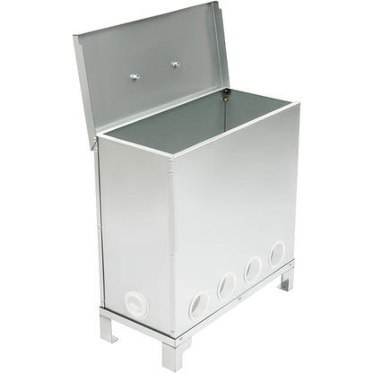 Automatic 10-Port Chicken Feeder, No Waste Poultry Feeder with Lid