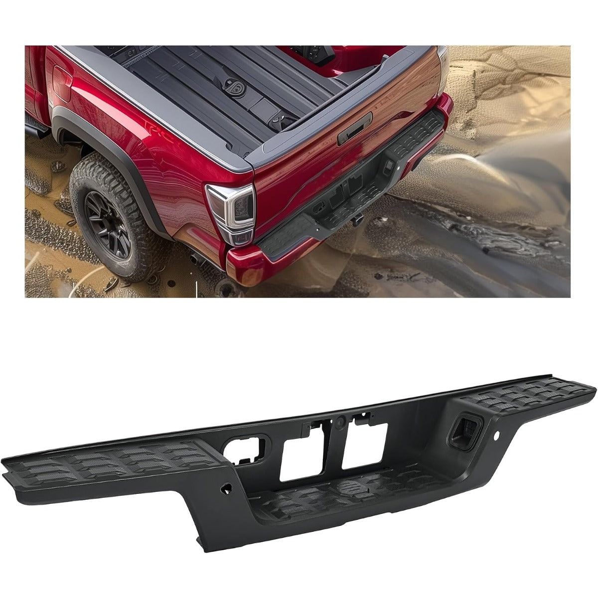 KUAFU Bumper Step Pad Sensor Hole Compatible with 2016-2023 Tacoma