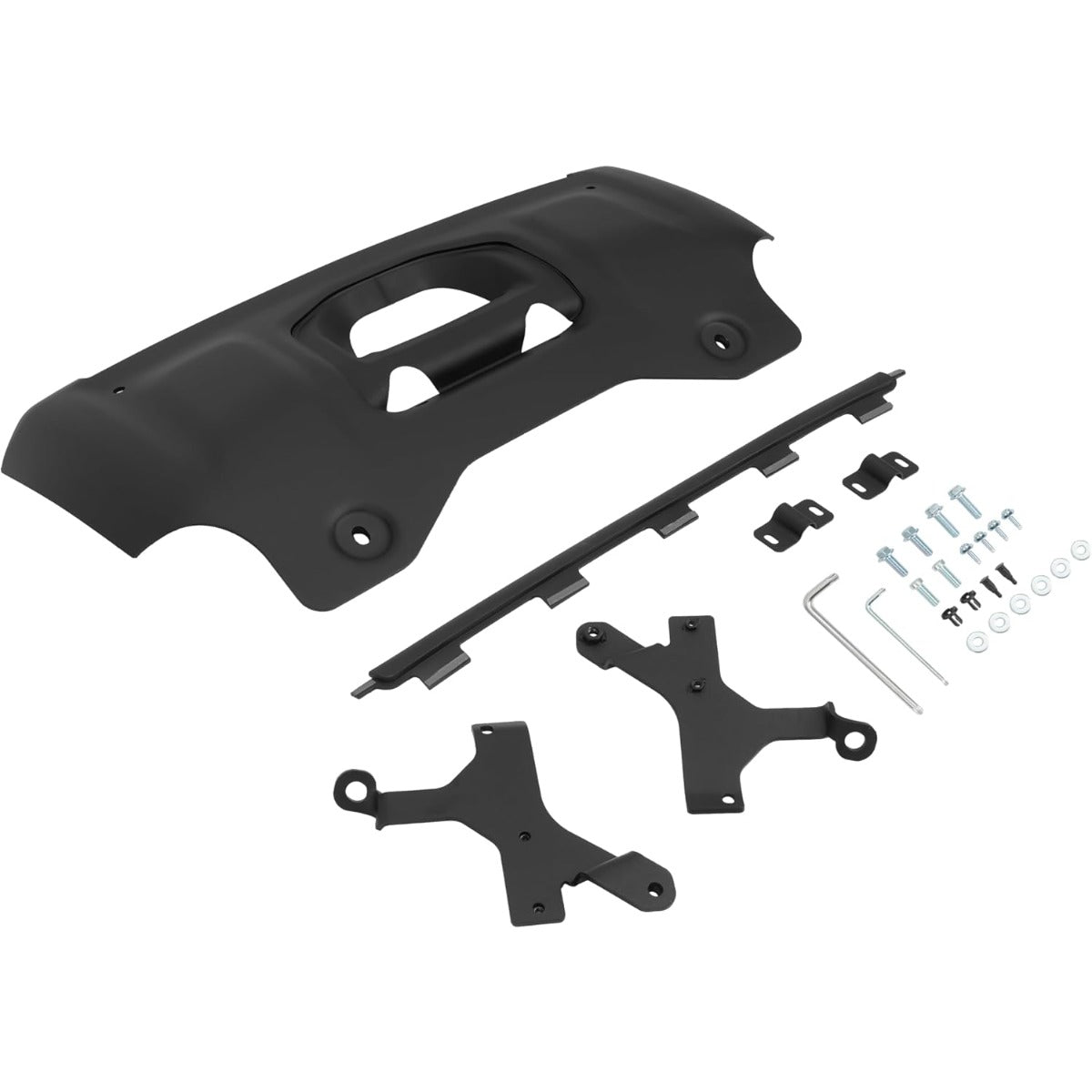 Front Undershield Skid Plate Compatible with 2020-2025 Land Rover Defender 90 110 130 Splash Bumper Guard Protector Replacement for VPLEP0436 Steel+Aluminium+Plastic Powder Coated Black