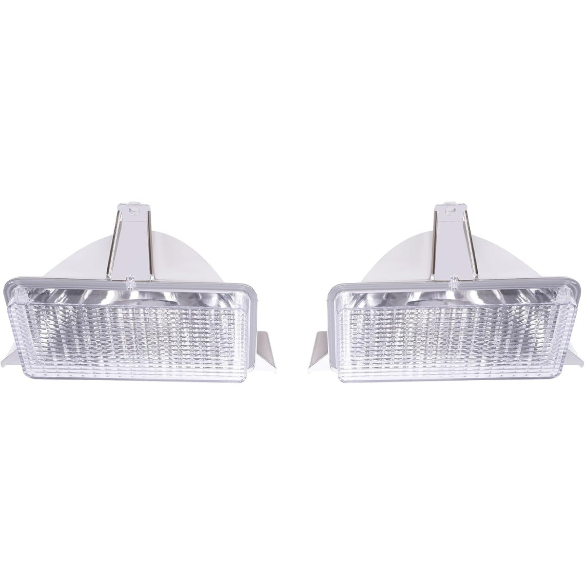 HECASA Pair Turn Signal Light Compatible with 1983-1991 Chevy Chevrolet Blazer GMC Suburban C/K/R/V Pickup Truck Replacement for GM2520122 GM2520122 Parking Light Lamp Driver&Passenger Side Clear Lens