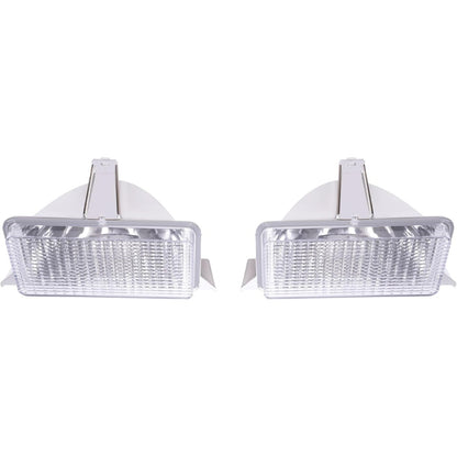 HECASA Pair Turn Signal Light Compatible with 1983-1991 Chevy Chevrolet Blazer GMC Suburban C/K/R/V Pickup Truck Replacement for GM2520122 GM2520122 Parking Light Lamp Driver&Passenger Side Clear Lens