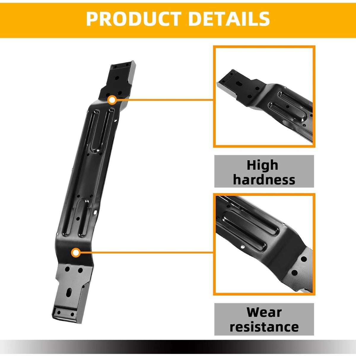 KUAFU Transmission Crossmember Compatible with 1999-2004 Jeep Grand Cherokee WJ Replacement for 52058940AD Powder Coated Steel
