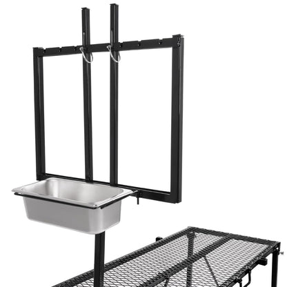 HECASA Sheep Milking Stand Livestock Feeder Rack Adjustable Headpiece