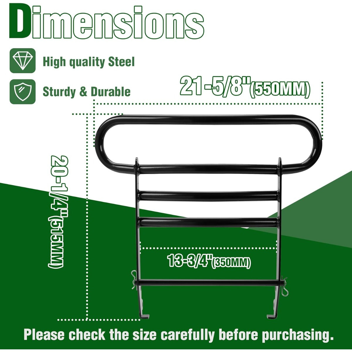 Brush Guard Bumper Bar Compatible with John Deere X300 X500 Series X380 X384 X390 X394 X570 X580 X584 X590 Replacement for Part Number BM23057