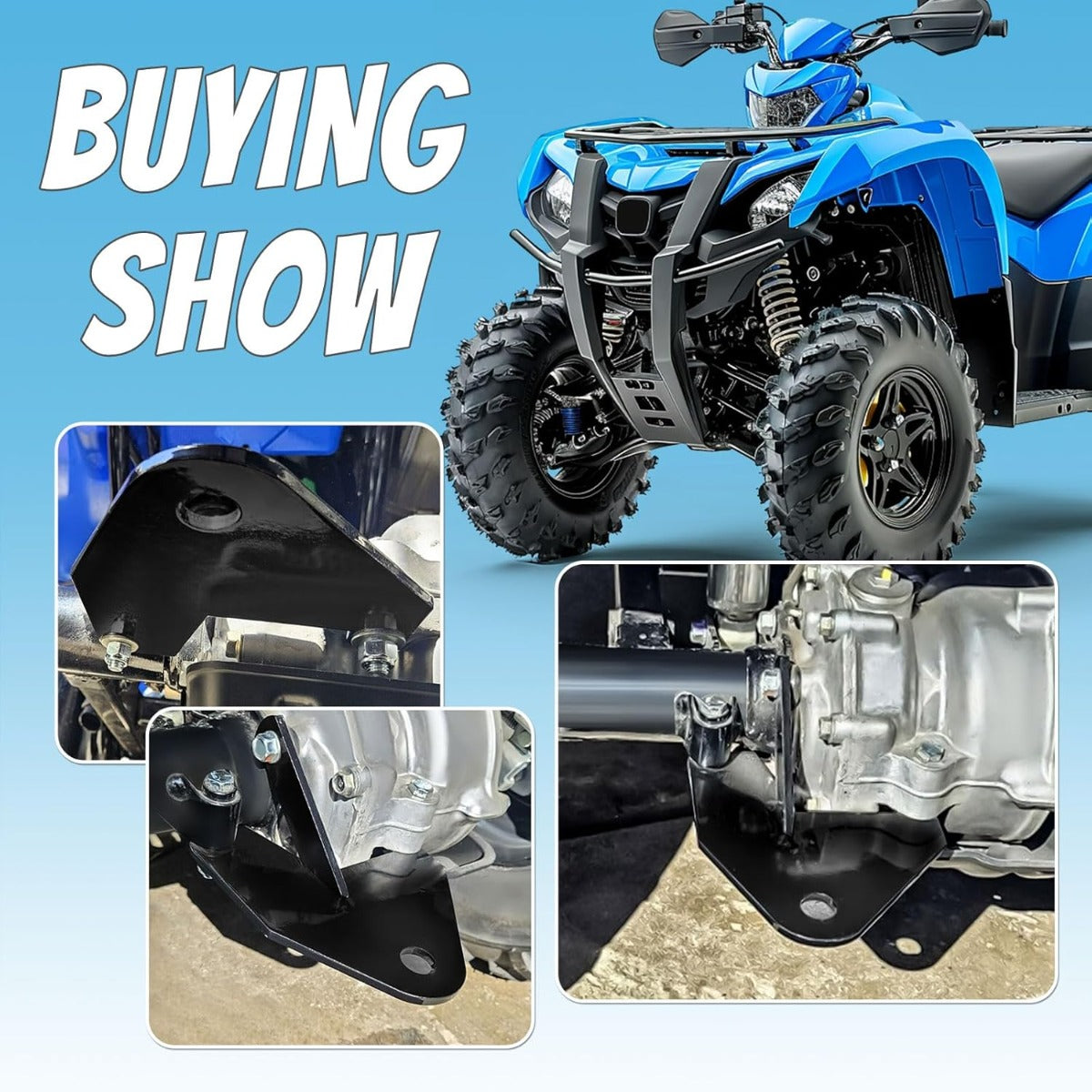 ATV Trailer Hitch Receiver Ball Mount Compatible with 1997-2023 Recon 250 TRX250TE TM