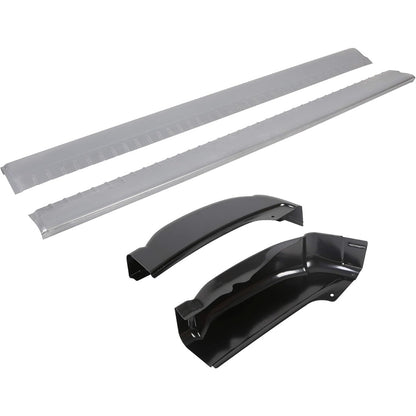 Rocker Panels Extended Cab & Cab Corners Compatible with 99-07 Chevy Silverado GMC Sierra 4DR Extended Cab (Pair) 2 Packages
