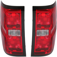 HECASA Tail Lights Assembly Compatible with 2014-2018 Chevy Chevrolet Silverado 1500/2500/3500 HD GMC Sierra 3500 HD Dually Model Replace for GM2800261 Brake Lamps Red Lens & Chrome Housing Pair