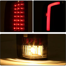 Kojem LED Tail Light Compatible with 2002-2006 Dodge Ram 1500/2003-2006 Dodge Ram 2500 3500 LED Tube Bar Brake Turn Signal Lamp Taillight Driver & Passenger Side -Clear Lens & Black Housing