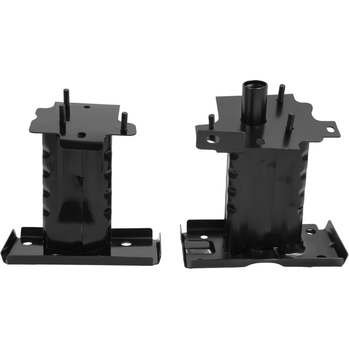 ALMULOO Pair Front Bumper Brackets Compatible with 2014-2019 Nissan Rogue Steel Electrophoresis Primed Black Bumper Reinforcement Mounting for NI1067146 NI1066146 Driver&Passenger Side