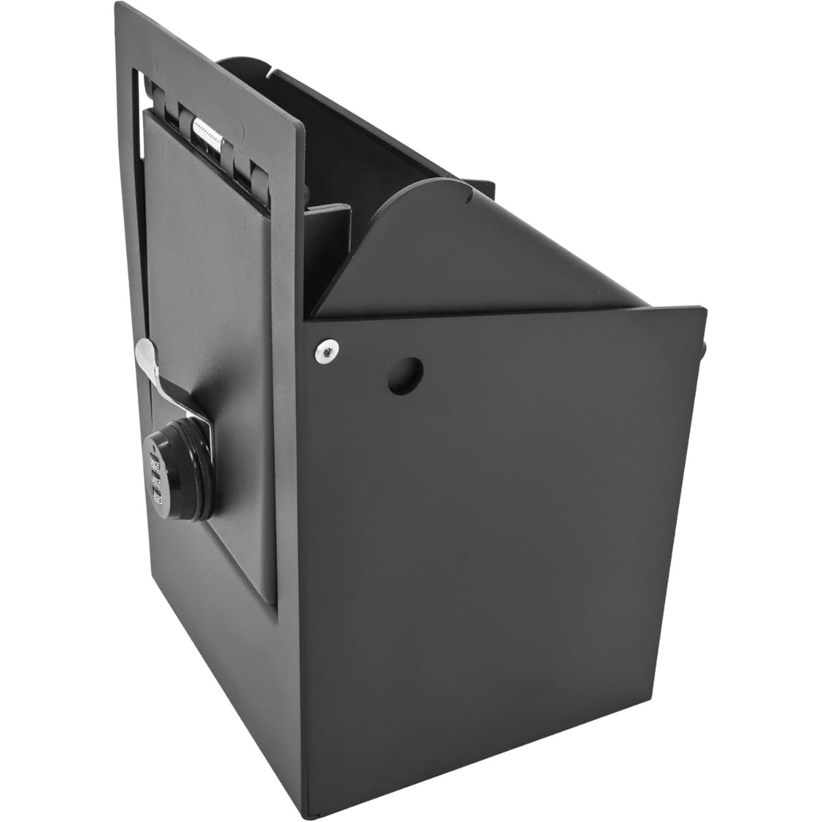 ALMULOO Center Console Lock Safe Gun Box Compatible with 2011-2019 Ford Explorer Powder Coated Heavy Duty Steel Console Organizer Locking Vault Storage with 3-Digit Combo Password