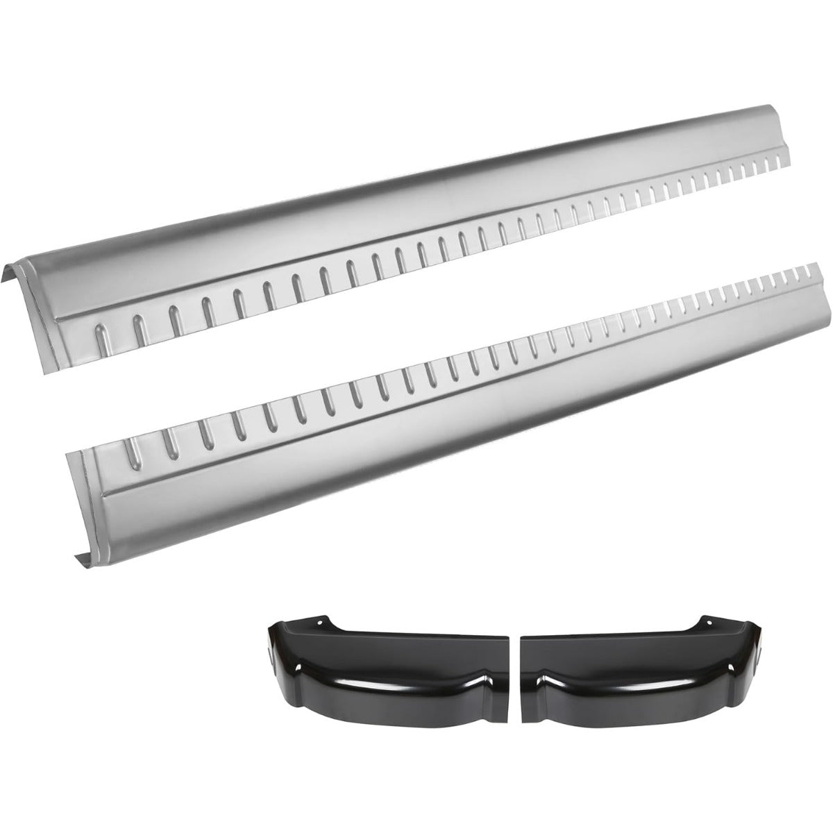 Rocker Panels and Cab Corners Compatible with 1999-2007 Chevy Silverado GMC Sierra 4 Door Extended Cab Trucks Lower Slip-On Metal 2 Packages LYAM-299-1+LYAM-299-2