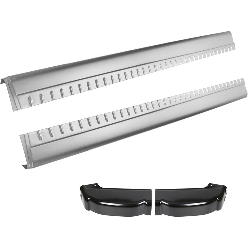 Rocker Panels and Cab Corners Compatible with 1999-2007 Chevy Silverado GMC Sierra 4 Door Extended Cab Trucks Lower Slip-On Metal 2 Packages LYAM-299-1+LYAM-299-2