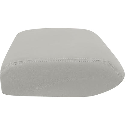 KUAFU Center Console Armrest Cover Compatible with 2009-2015 Honda Pilot Console Lid Cover Pad Replacement PVC - Gray
