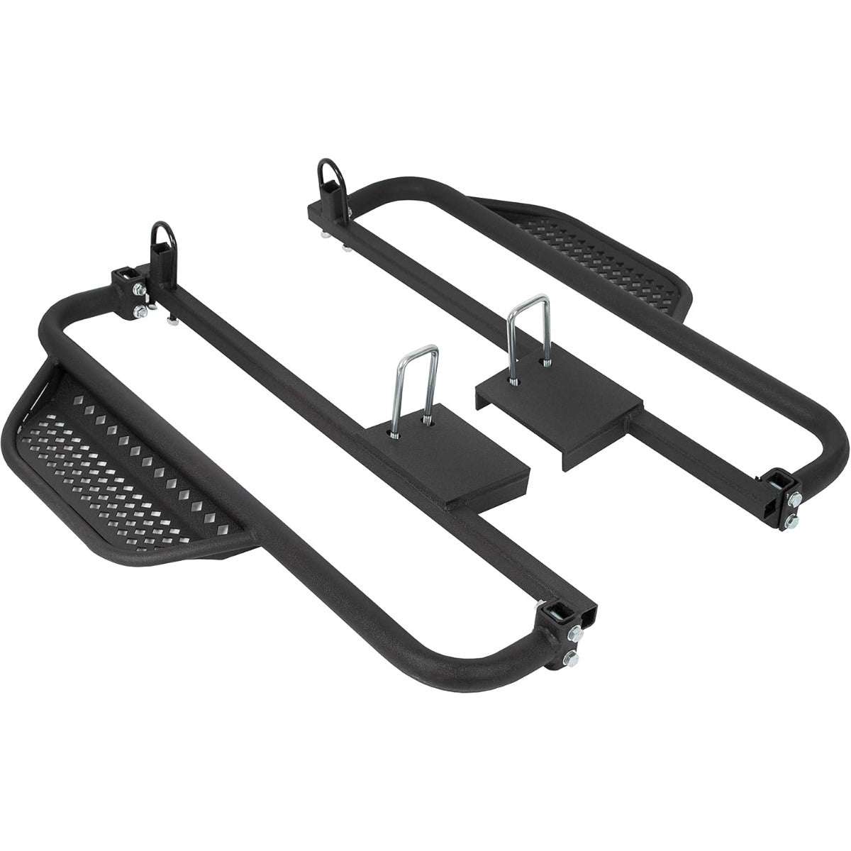 Kojem Running Boards W/Brackets Compatible with 2004-2008 Electric Club Car DS Golf Carts Only with 4 x 12-Volt Batteries Nerf Bars Black Steel Side Step