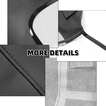 Kojem Convertible Soft Top Roof Cover Compatible with 1996-2002 BMW Z3 & M Roadster Convertibles Black with Plastic Window Replace for 54318411121 BM-33902 BM33902