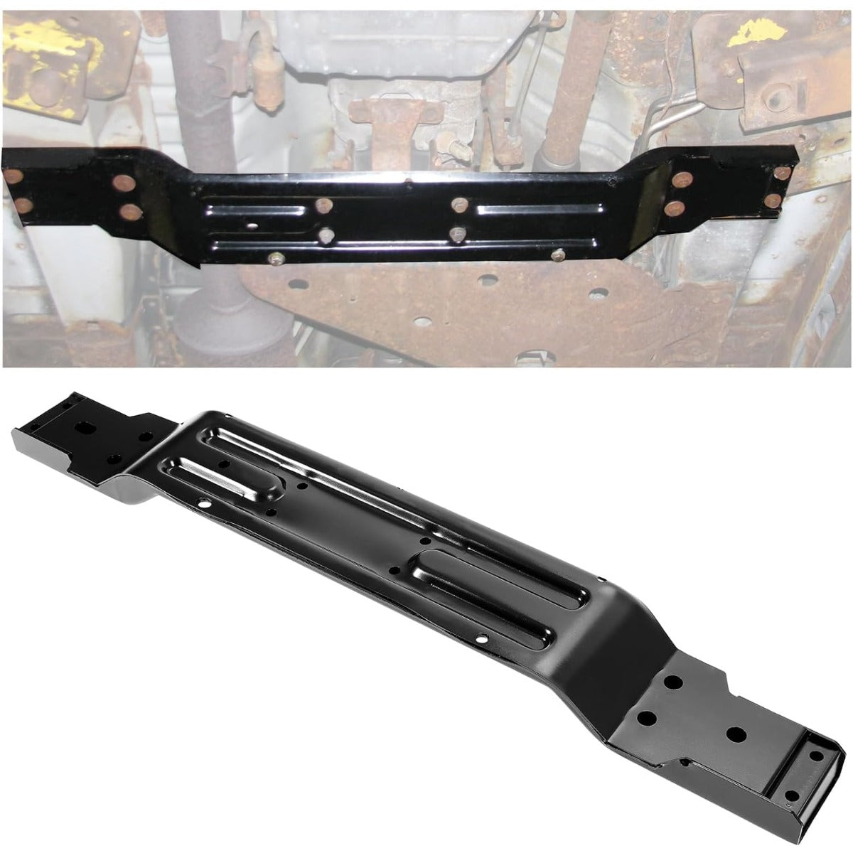 KUAFU Transmission Crossmember Compatible with 1999-2004 Jeep Grand Cherokee WJ Replacement for 52058940AD Powder Coated Steel