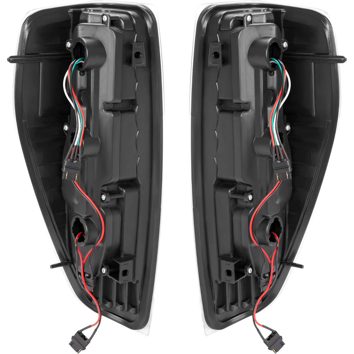 ALMULOO Pair Tail Light Compatible with 2004-2012 Chevy Chevrolet Colorado GMC Canyon Isuzu i-280 i-290 i-350 i-370 Tail Lamp w/LED with LED Tube Bar Clear Lens Replacement for GM2800164 GM2801164