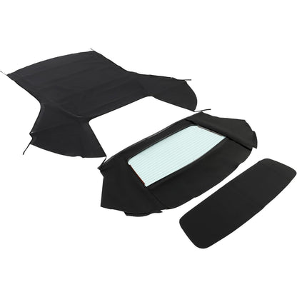 Convertible Soft Top w/Heated Glass Window for 1996-2006 Chrysler Sebring Dodge Stratus Durable Black