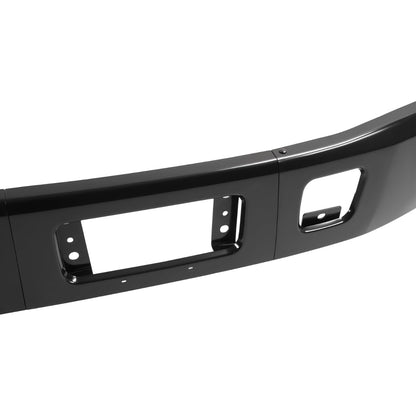 ALMULOO Front Bumper 3Pcs Compatible with 2005-2020 Hino 238 Hino 258 Hino 268 Hino 338 Replace for 52101E0B01 Steel Powder Coated Black