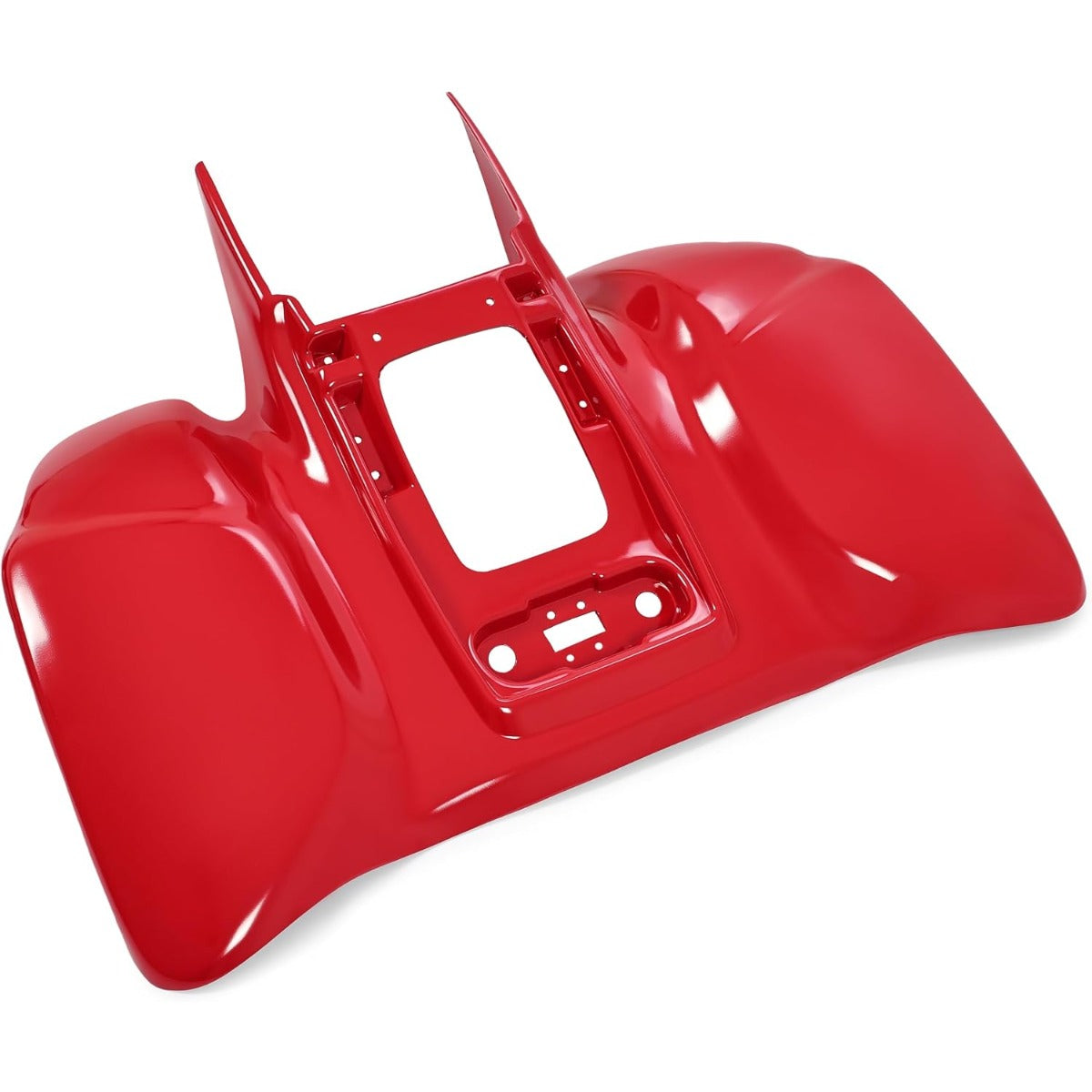 Red Plastic Front and Rear Fender Mud Guard Kit Compatible with 1999-2004 Honda 400EX Plastic