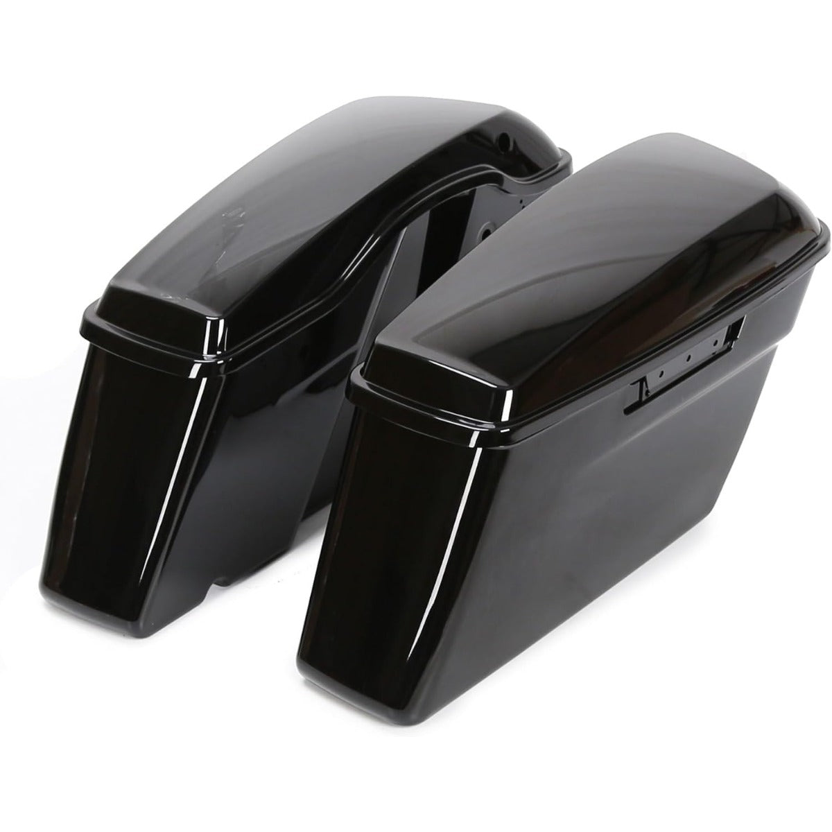 Pained Black Hard Saddlebags Saddle Bags   for 2014-2024 Harley Davidson Touring Models Street Road Glide Road King(W/O Hardware)